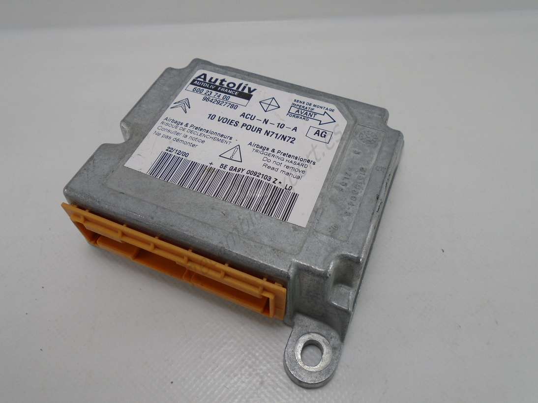 Airbag Centralita Citroen Xsara 9642927780 AG AUTOLIV 600237400 600 23 74 00 - foto 1