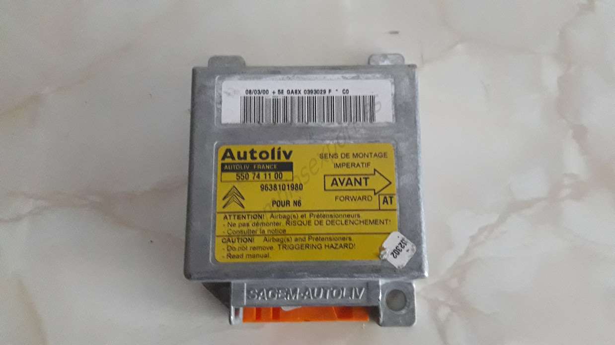 Centralita de airbag Citroen Xsara (AT) 9638101980 AUTOLIV 55074 11 00 550741100 - foto 1