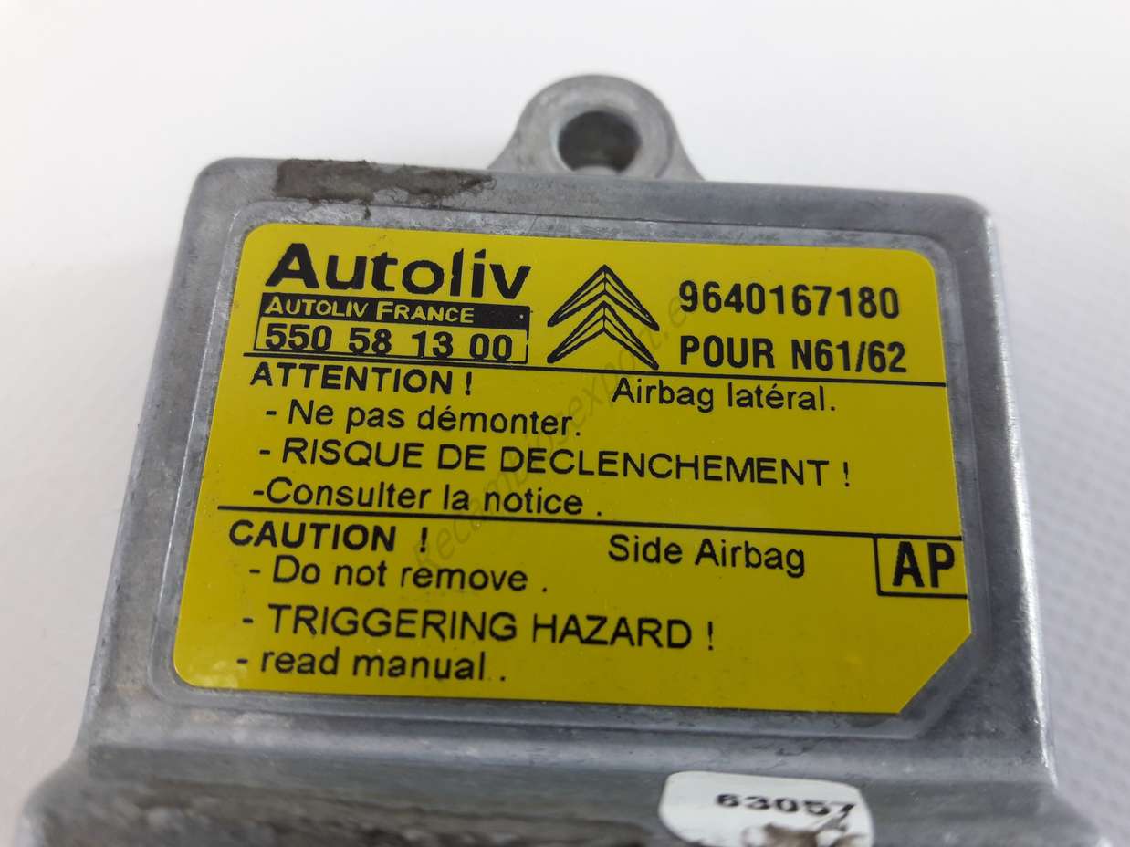Centralita de Airbag Citroen 9640167180 AP 9640167180AP Autoliv 550 58 13 00 550581300 - foto 2