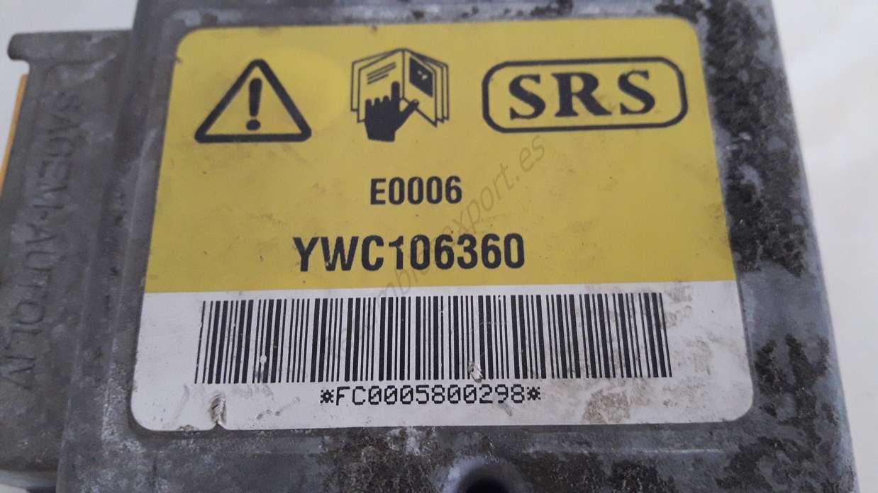 Airbag Centralita Crash Sensor Land Rover Freelander SRS E0006 YWC106360 YWC 106360 - foto 2