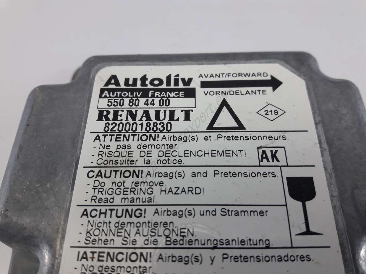 Centralita Airbag Renault Laguna (AK) 8200018830 AUTOLIV 550804400 550 80 44 00 - foto 2