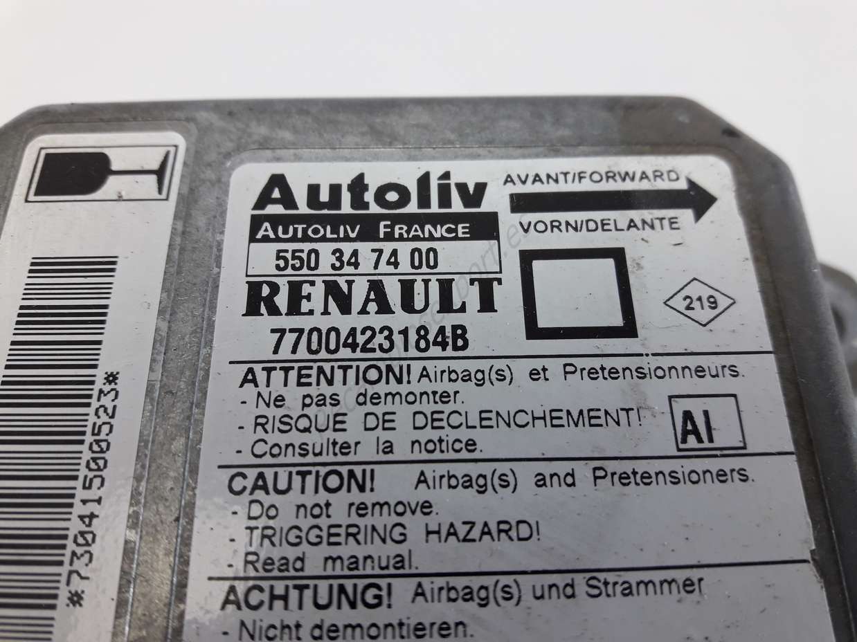 Airbag Centralita Crash Sensor Renault Megane I 1995-1999 Autoliv AI 7700423184B 550347400 550 34 74 00 - foto 2