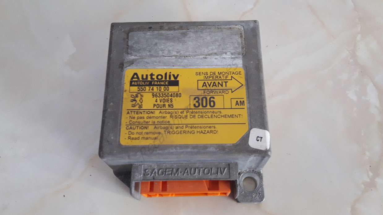 Airbag Centralita Peugeot 306 9633504080 AM Autoliv 550741000 550 74 10 00 - foto 1