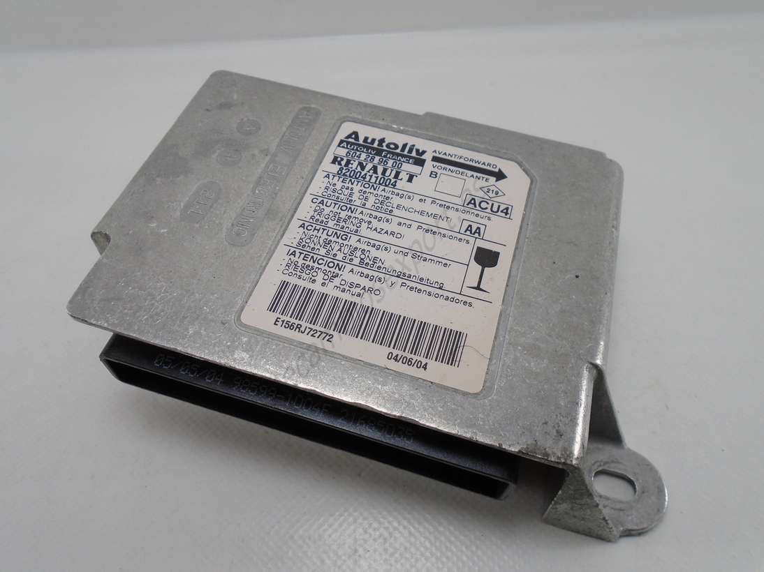 Centralita de Airbag Renault Megane 2 AA 8200411004 AUTOLIV 604289600 604 28 96 00 604289600B - foto 1