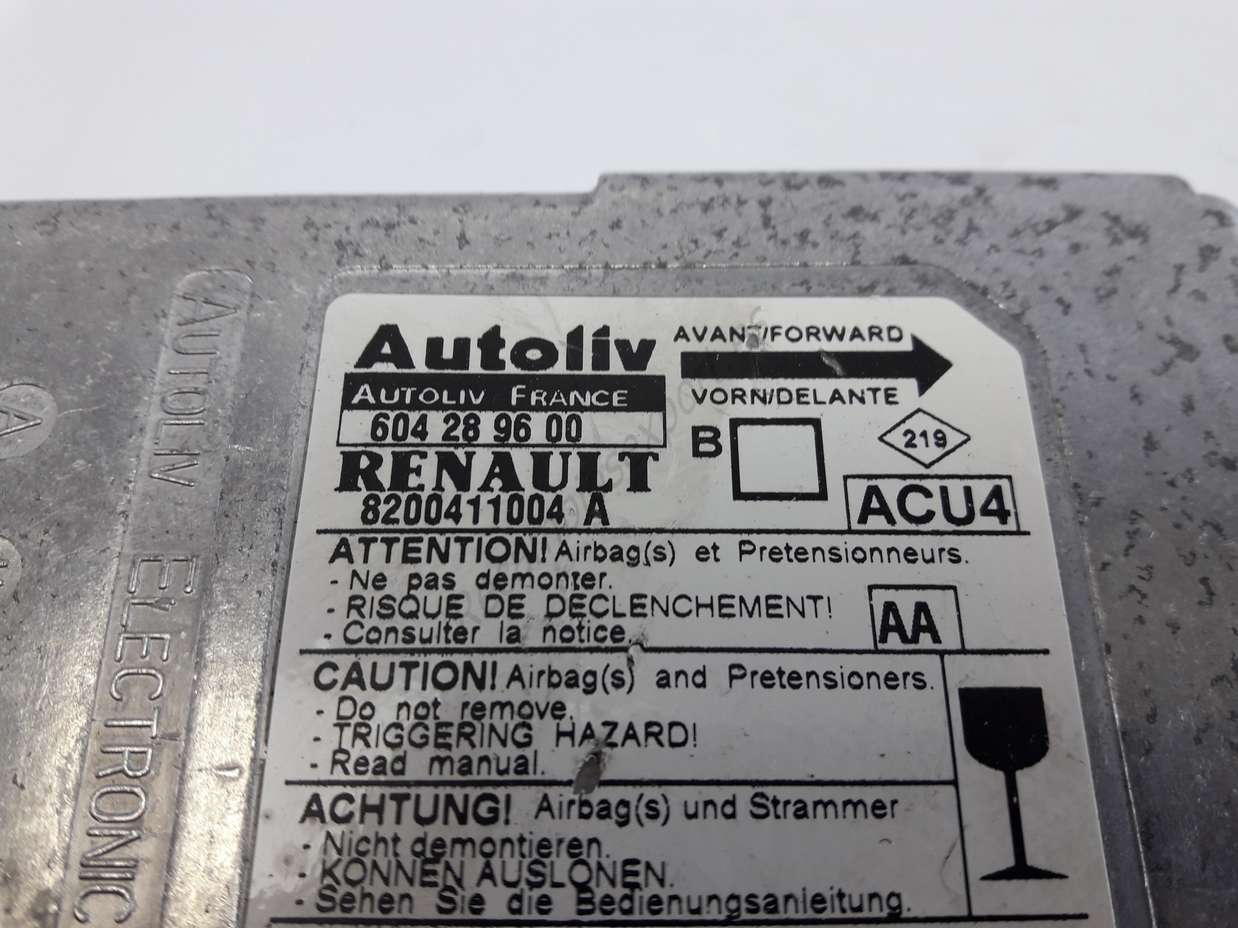 Airbag Centralita Renault Megane 2 (AA) 8200411004A 8200411004 A AUTOLIV 604289600 604 28 96 00 604289600B - foto 2