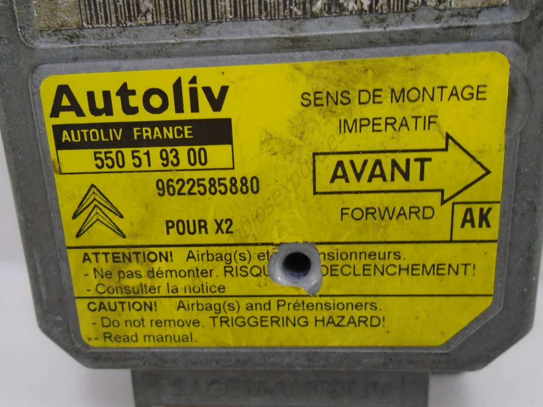 Airbag centralita Citroen xantia 9622585880 AK Autoliv 550 51 93 00 550519300 - foto 2