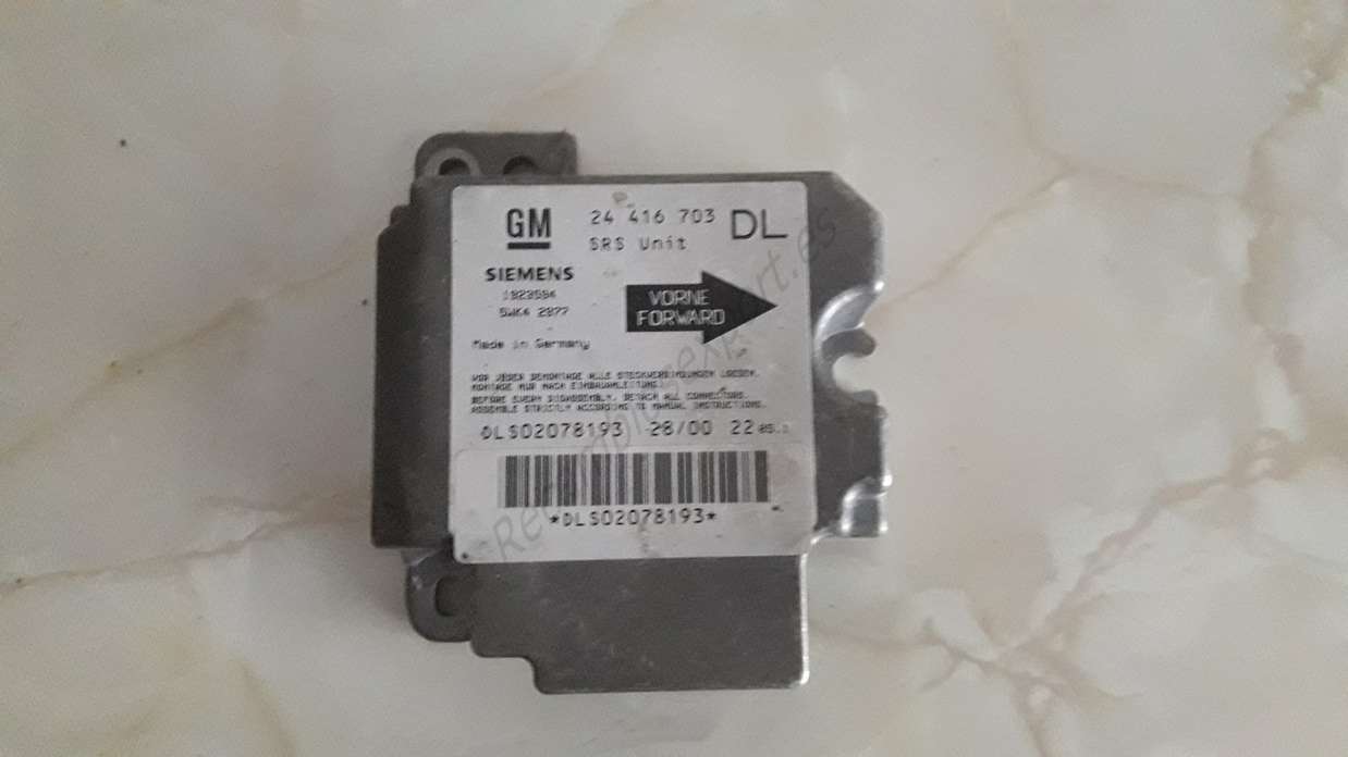 Airbag centralita Opel Astra G 24416703DL 24 416 703 DL 24416703 DL Siemens 1923594 5WK4 2977 5WK42977 - foto 1