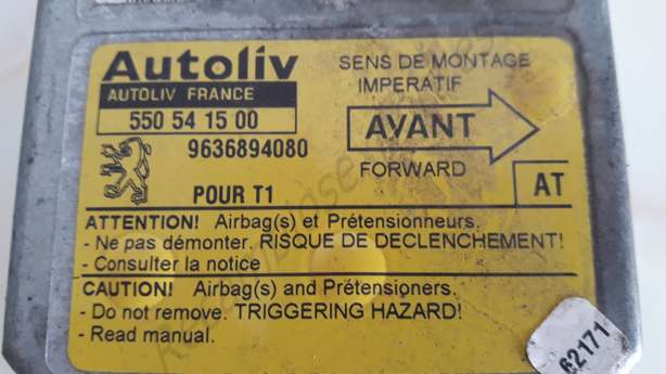 Airbagsteuergerät Peugeot 206 9636894080 Autoliv 550541500 AT - foto 2