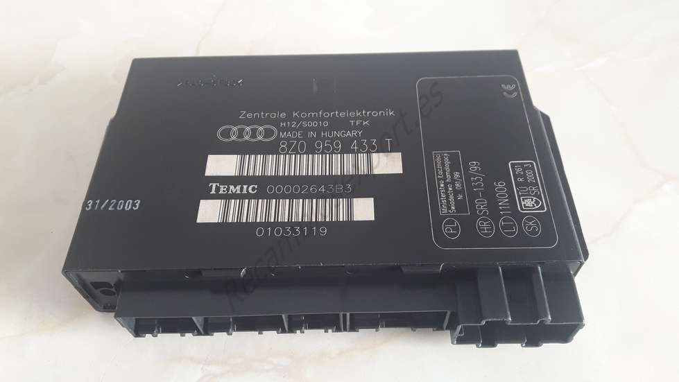 Komfortsteuergerät Audi A2 8Z0959433T 8Z0 959 433 T TEMIC 00002643B3 - foto 1