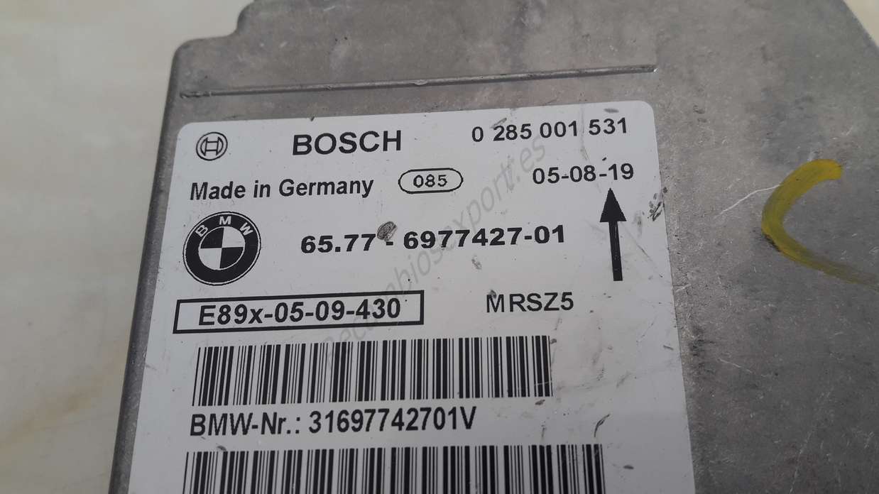 CENTRALITA AIRBAG BMW E87 6577697742701 65.77-6977427-01 BOSCH 0 285 001 531 0285001531 - foto 2