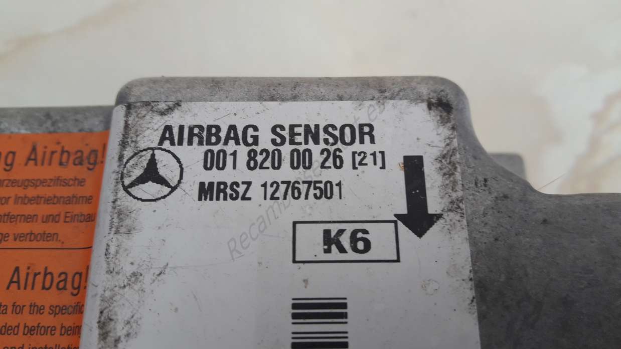 Centralita de Airbag Mercedes W210 001 820 00 26 0018200026 - foto 2