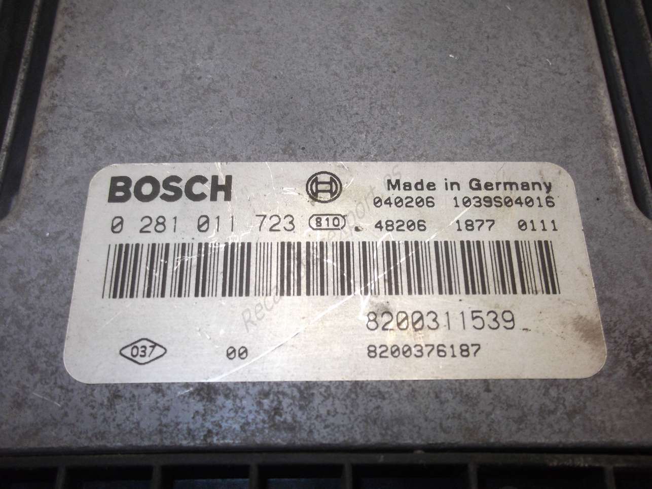 CENTRALITA DEL MOTOR RENAULT BOSCH 0281011723 0 281 011 7236 8200311539 8200376187 1039S04016 - foto 2