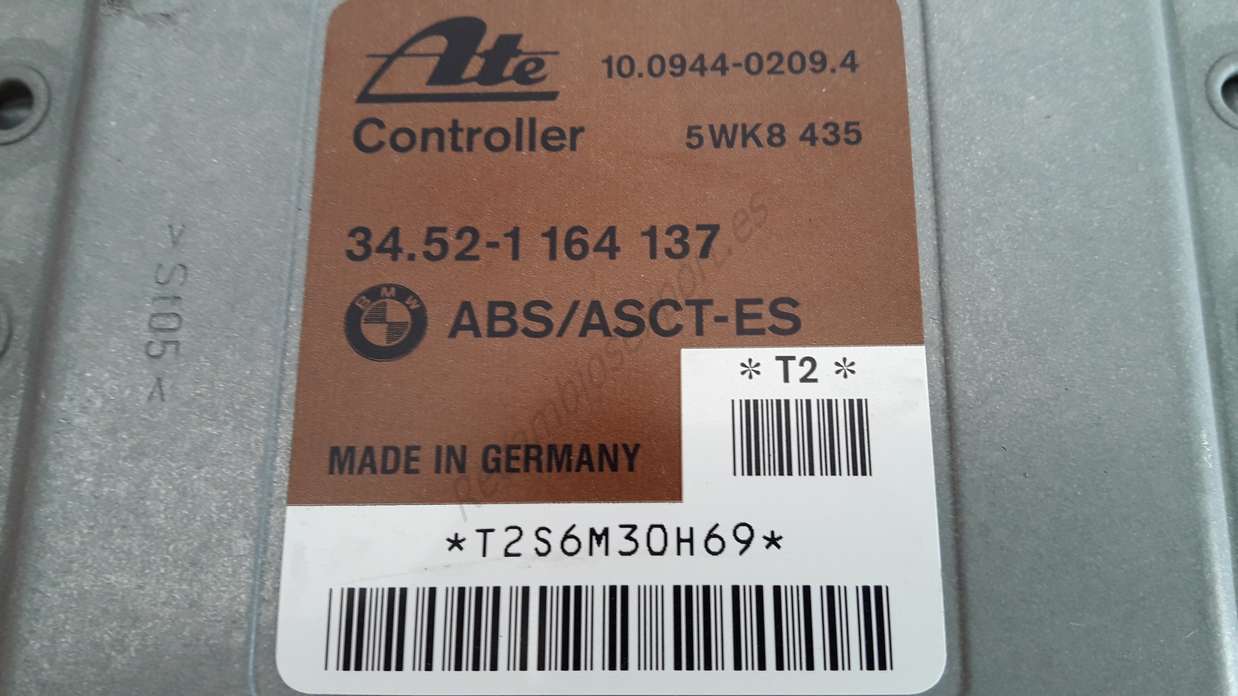 Centralita ABS ASCT-ES  BMW E36 Z3 34521164137 34.52-1 164 137 ATE 5WK8435 5WK8 435 - foto 2