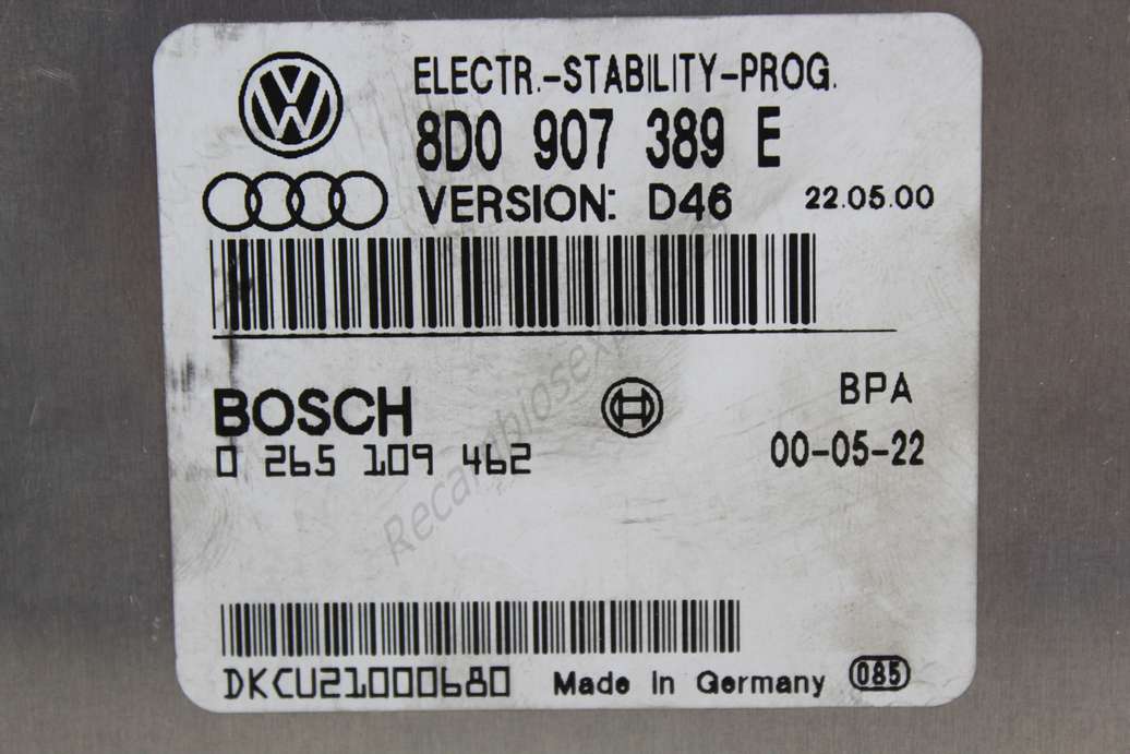 Centralita ABS ESP Audi A4 A6 Volkswagen Passat 8D0907389E 8D0 907 389 E 0265109462 0 265 109 462 - foto 2