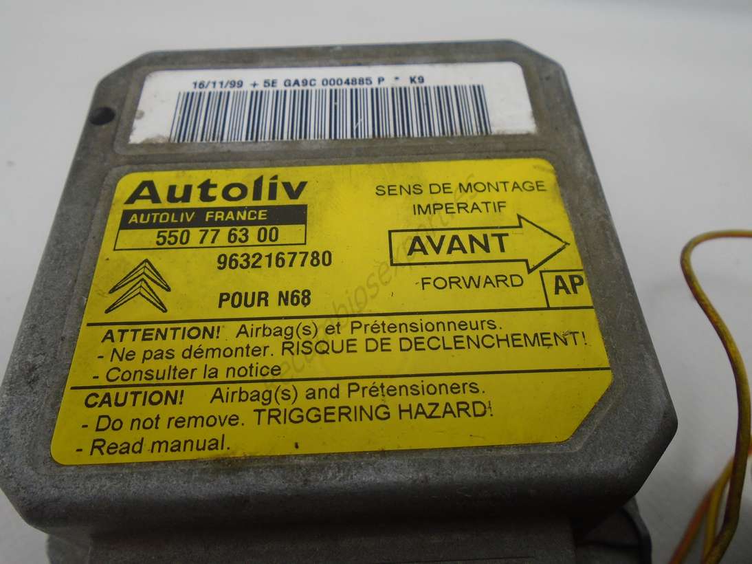 Centralita Airbag Citroen Autoliv 550776300 9632167780 AP - foto 4