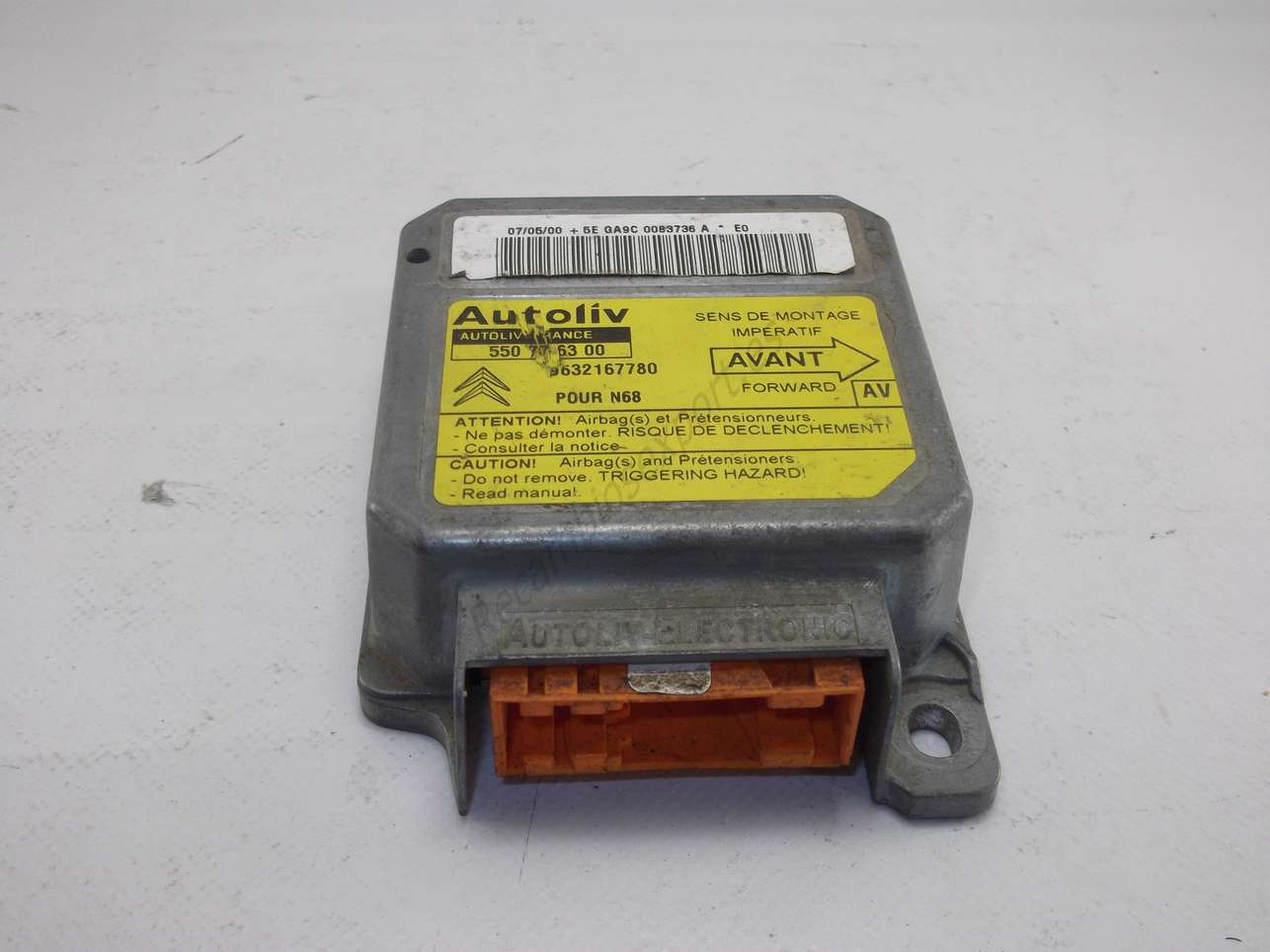 Centralita Airbag Citroen Autoliv 550776300 9632167780 AV - foto 1