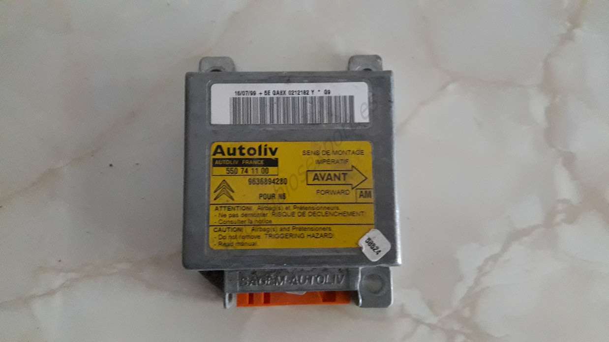 Centralita Airbag Citroen Xantia 9636894280 AM Autoliv 550741100 550 74 11 00 - foto 1