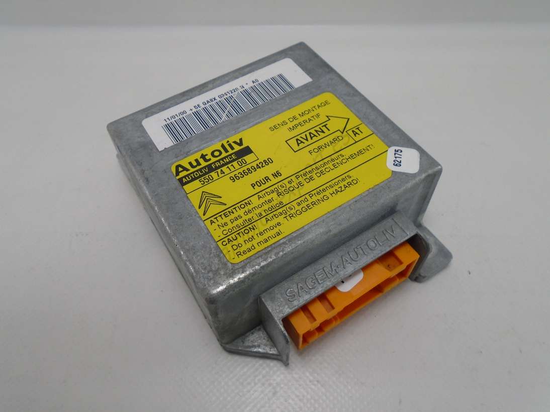 Centralita Airbag  Citroen Xantia 9636894280 AT Autoliv 550741100 550 74 11 00 - foto 1