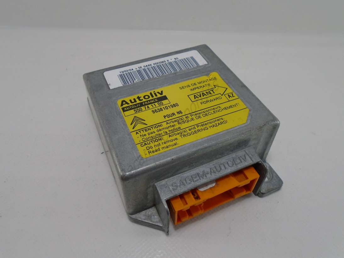 Centralita Airbag Citroen Xsara AZ 9638101980 AUTOLIV 55074 11 00 550741100 - foto 1