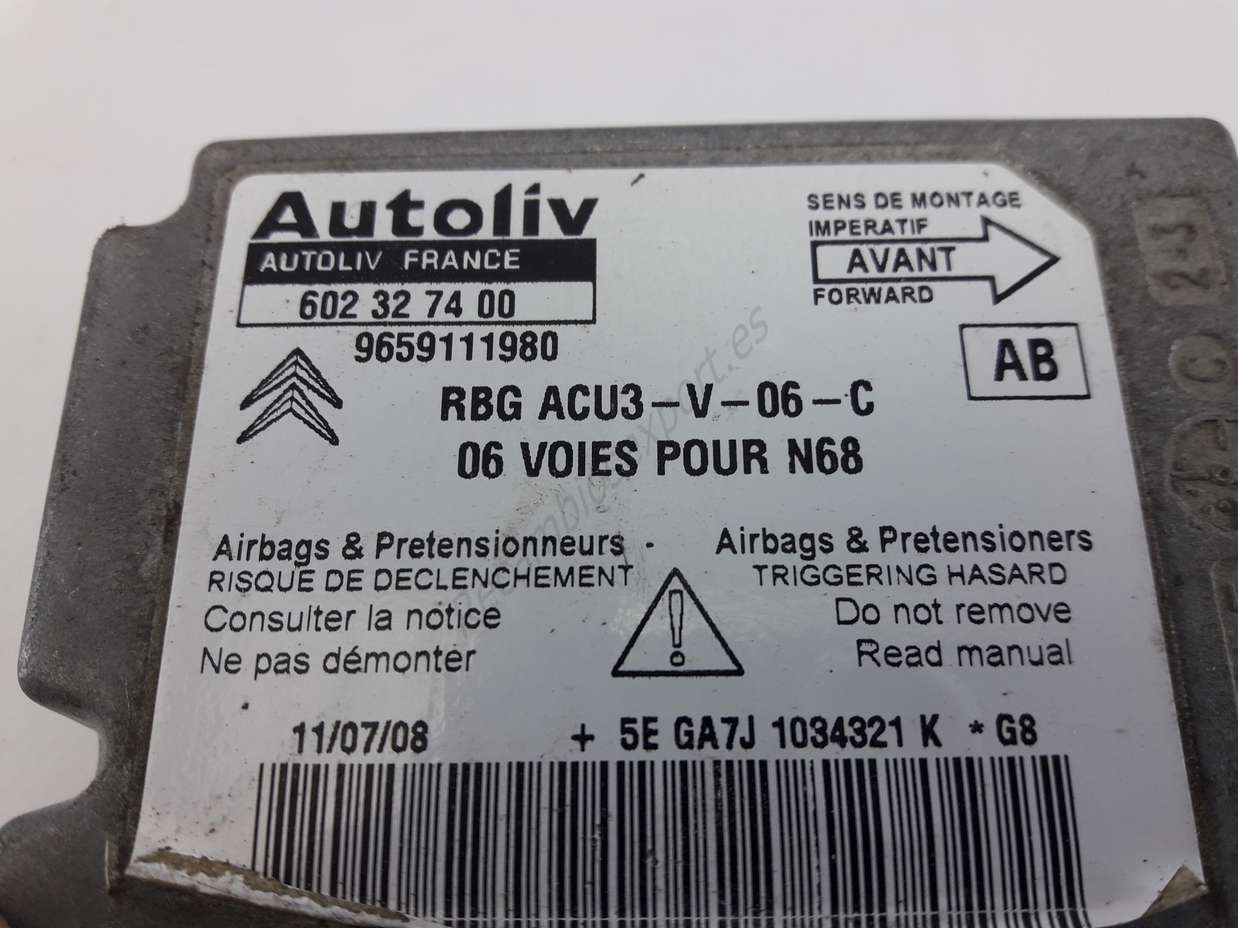 Centralita Airbag Citroen Xsara Picasso 618300400 965911980 AB - foto 2