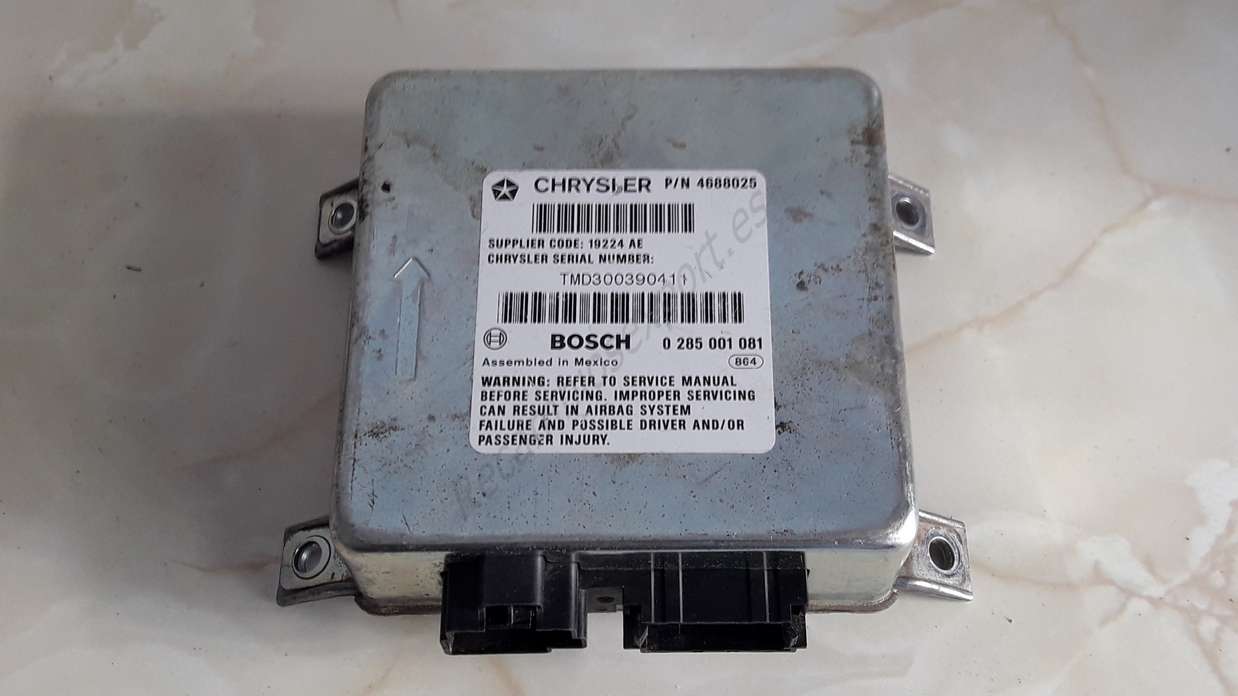 Centralita Airbag Crash Sensor Chrysler Voyager 0285001081 4688025 19224AE 19224 AE BOSCH  0 285 001 081 - foto 1