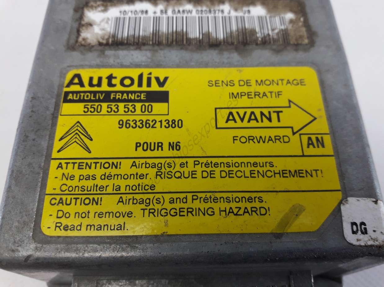 Centralita Airbag Citroen N6 9633621380 550535300 550 53 53 00 AN - foto 2