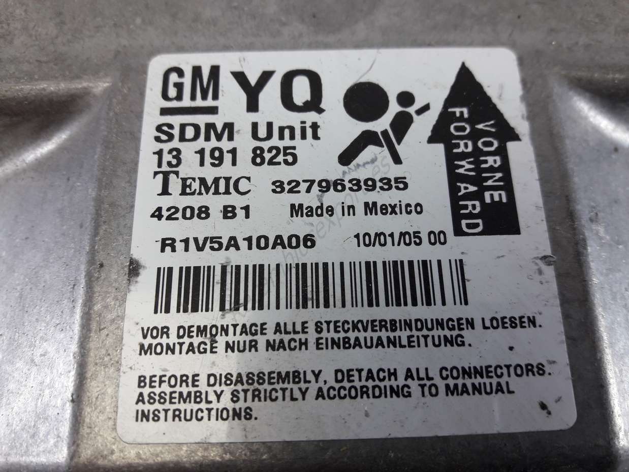 Centralita Airbag Opel Astra H GM YQ 13191825 13 191 825 TEMIC 327963935 4208 B1 - foto 2