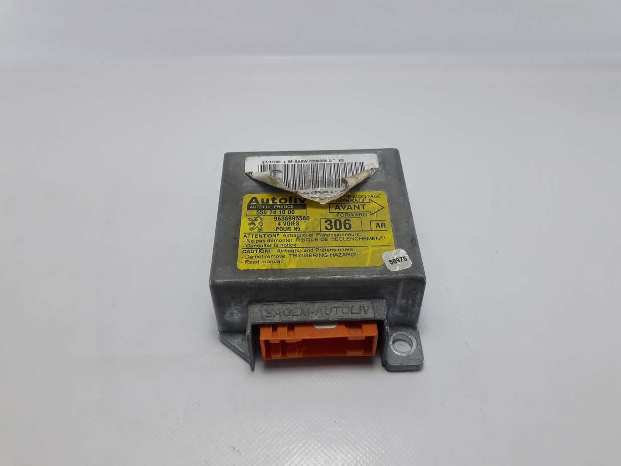 Centralita Airbag Crash Sensor Peugeot 306 9636995580 AR AUTOLIV 550741000 550 74 10 00 - foto 1