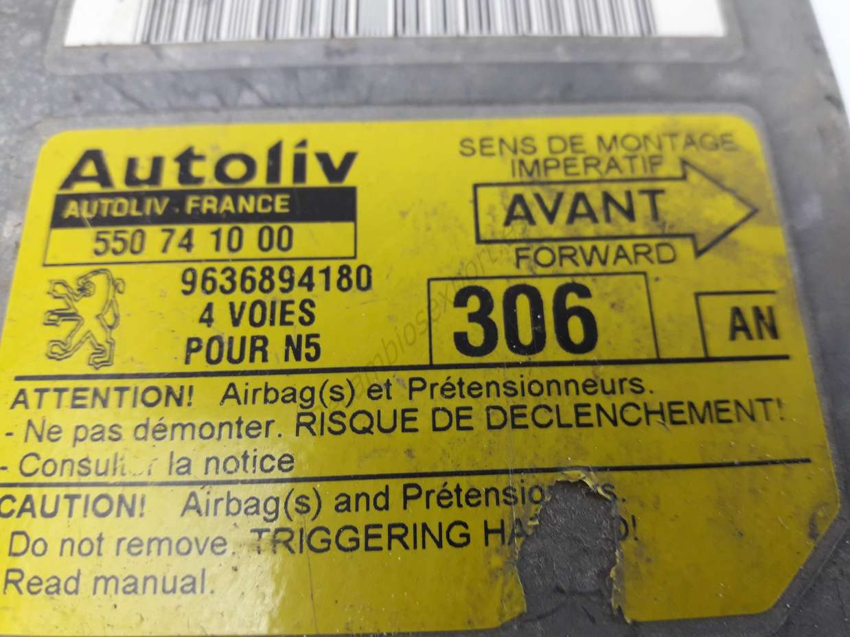 Centralita Airbag Peugeot 306 AN N5 9636894180 550741000 550 74 10 00 - foto 2