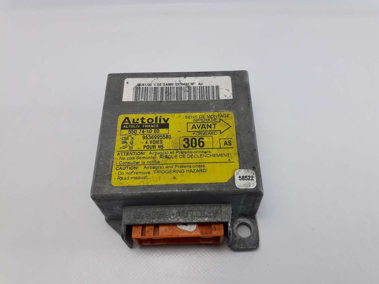 Centralita Airbag Peugeot 306 (AS) 9636995580 AUTOLIV 550741000 550 74 10 00 - foto 1