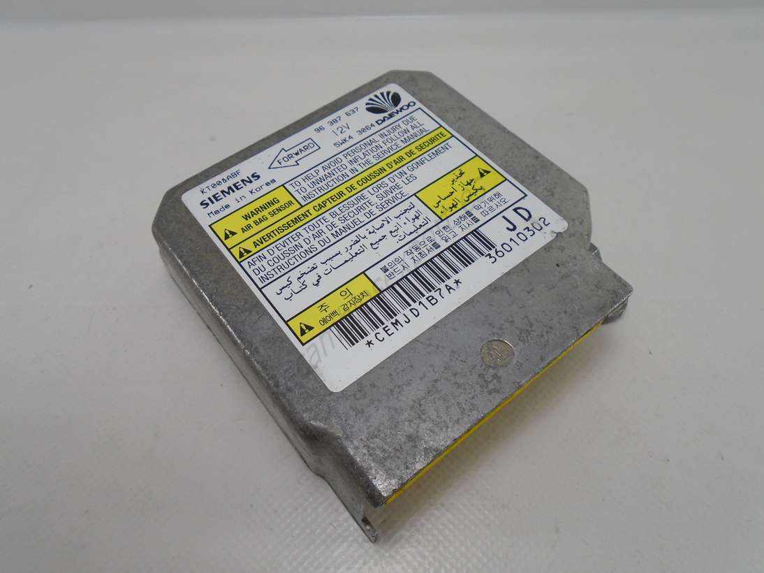 Centralita Airbag Daewoo Lanos 96387637 96 387 637 SIEMENS 5WK43064 5WK4 3064 - foto 1