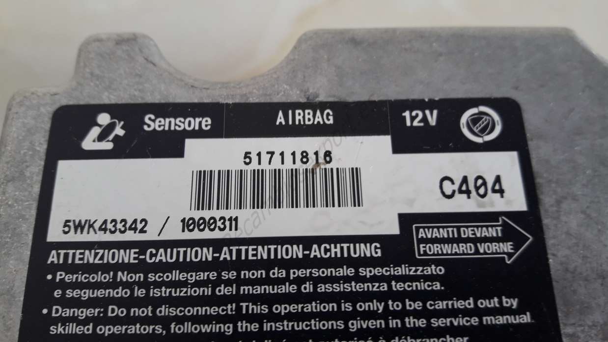 Centralita Airbag Fiat Stilo 51711816 SIEMENS VDO 5WK43342 - foto 2