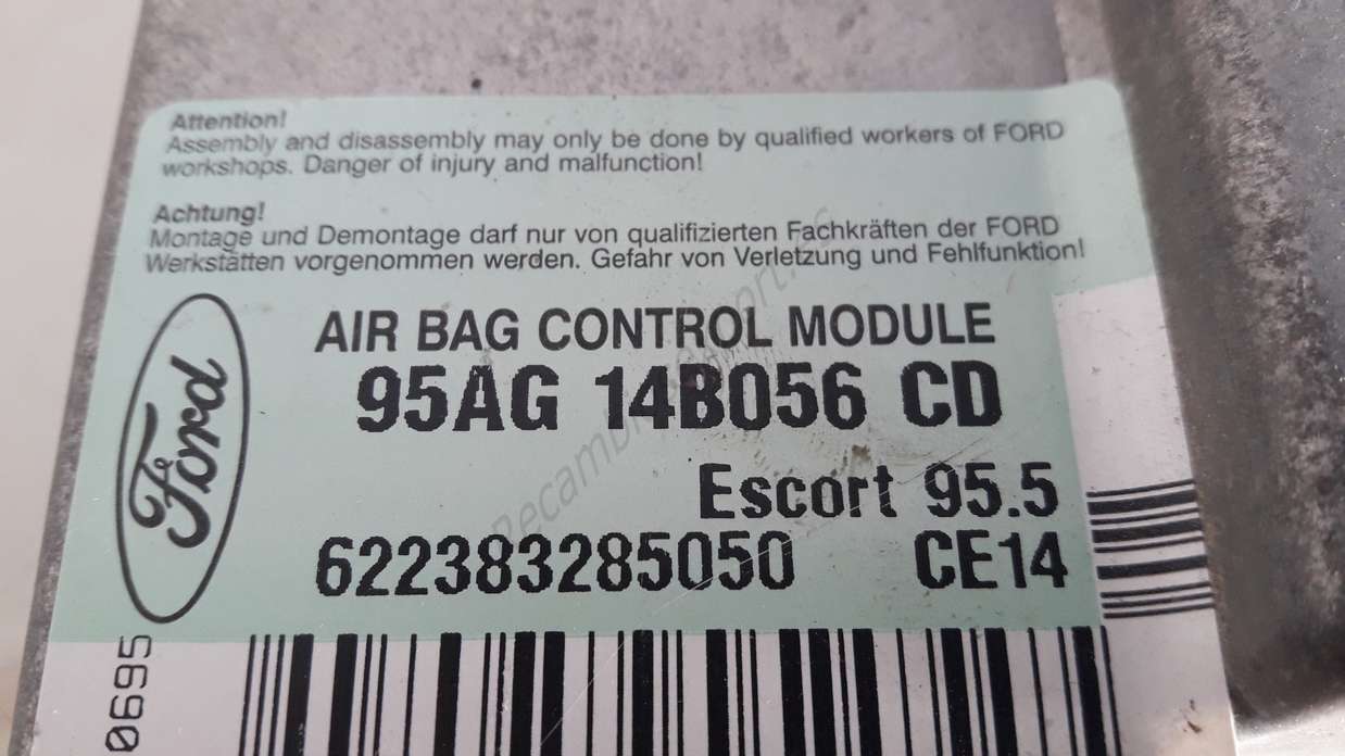 Centralita Airbag Ford Escort 95AG14B056CD 95AG 14B056 CD - foto 2