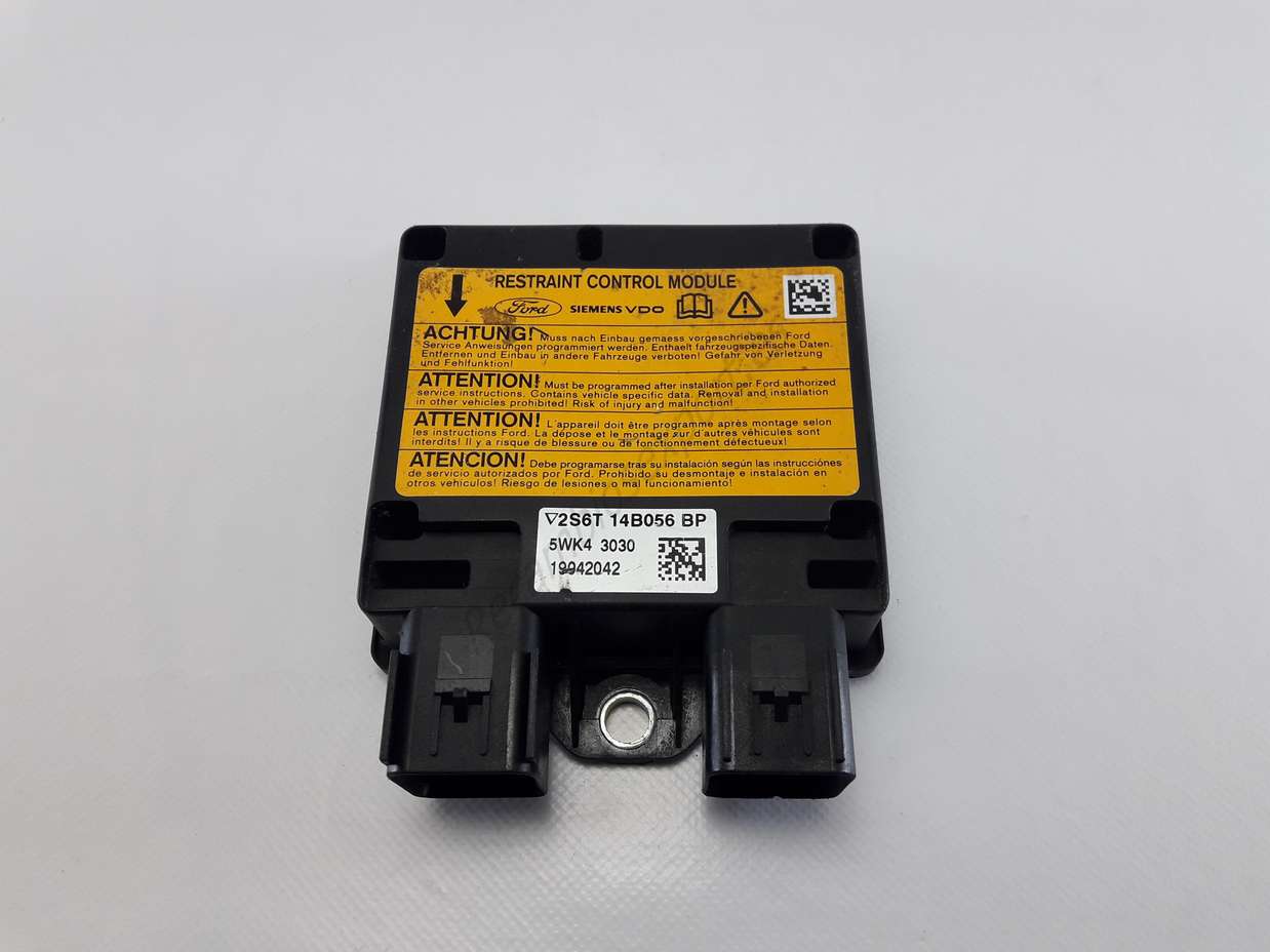 Centralita de airbag Ford Fiesta 2S6T14B056BP 2S6T 14BB056 BP 5WK43030 5WK4 3030 - foto 1