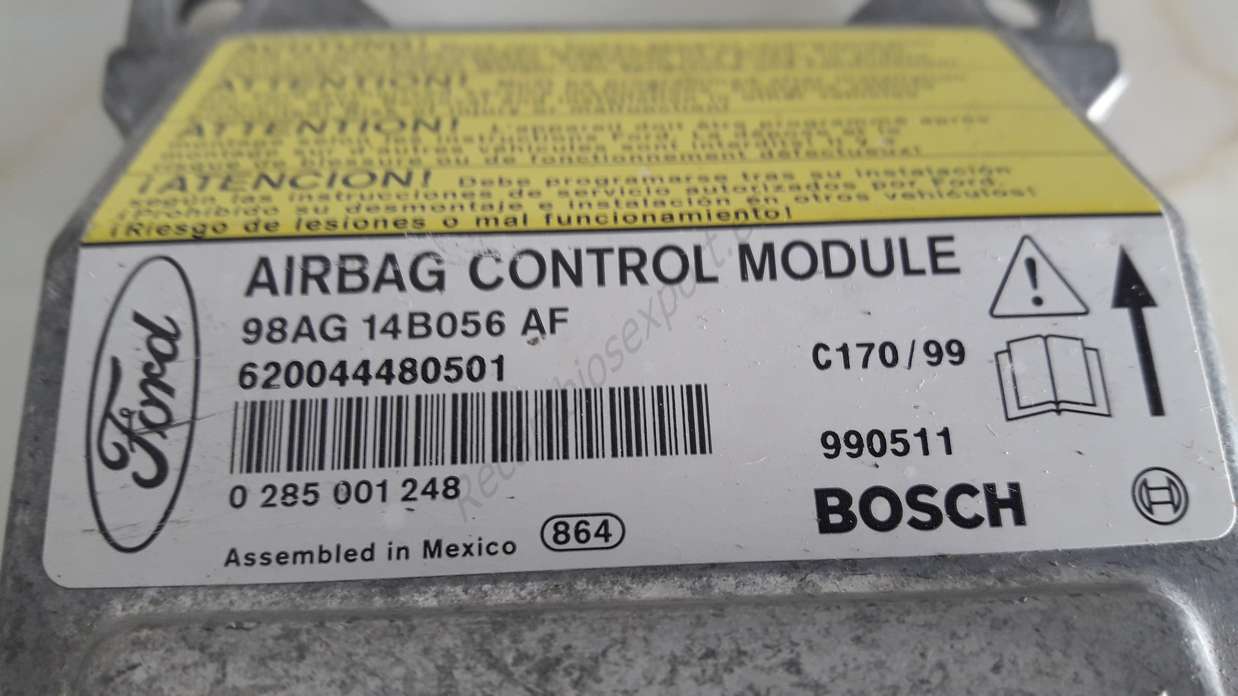 Centralita Airbag Ford Focus 98AG14B056AF 98AG 14B056 AF BOSCH 0285001248 0 285 001 248 - foto 2