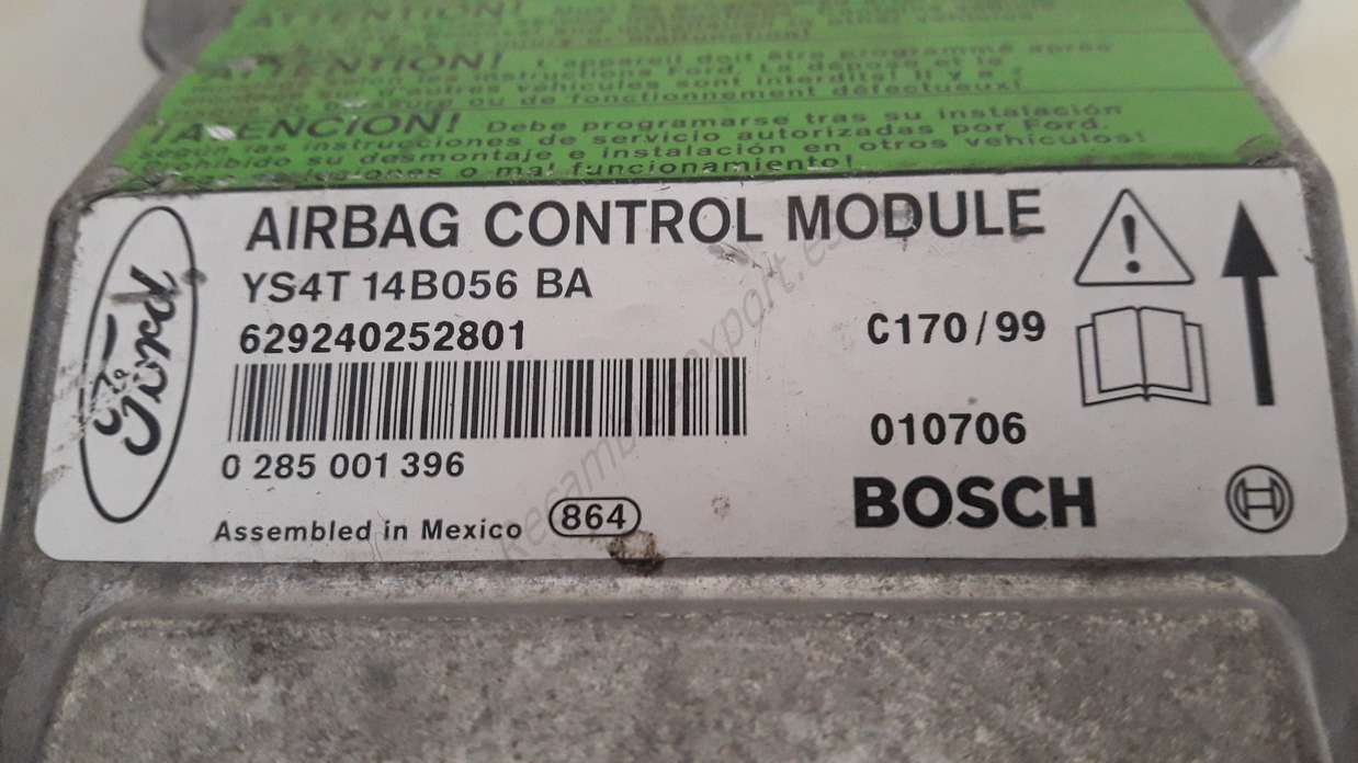 Centralita Airbag Ford Focus YS4T14B056BA YS4T 14B056 BA BOSCH 0285001396 0 285 001 396 - foto 2