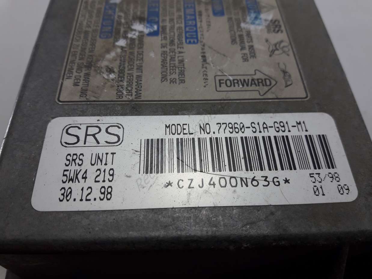 Centralita Airbag Honda Accord 77960-s1a-g91-m1 77960 s1a g91 m1 77960s1ag91m1 5wk4 219 5wk4219 - foto 2
