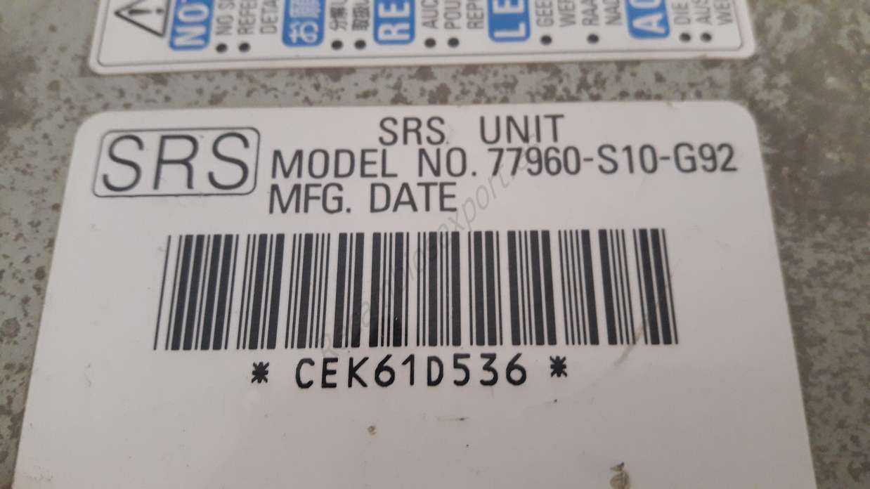 Centralita Airbag Honda CR-V 77960S10G92 77960-S10-G92 - foto 2
