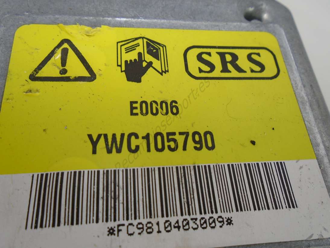 Centralita Airbag Land Rover Freelander SRS E0006 YWC105790 YWC 105790 - foto 2