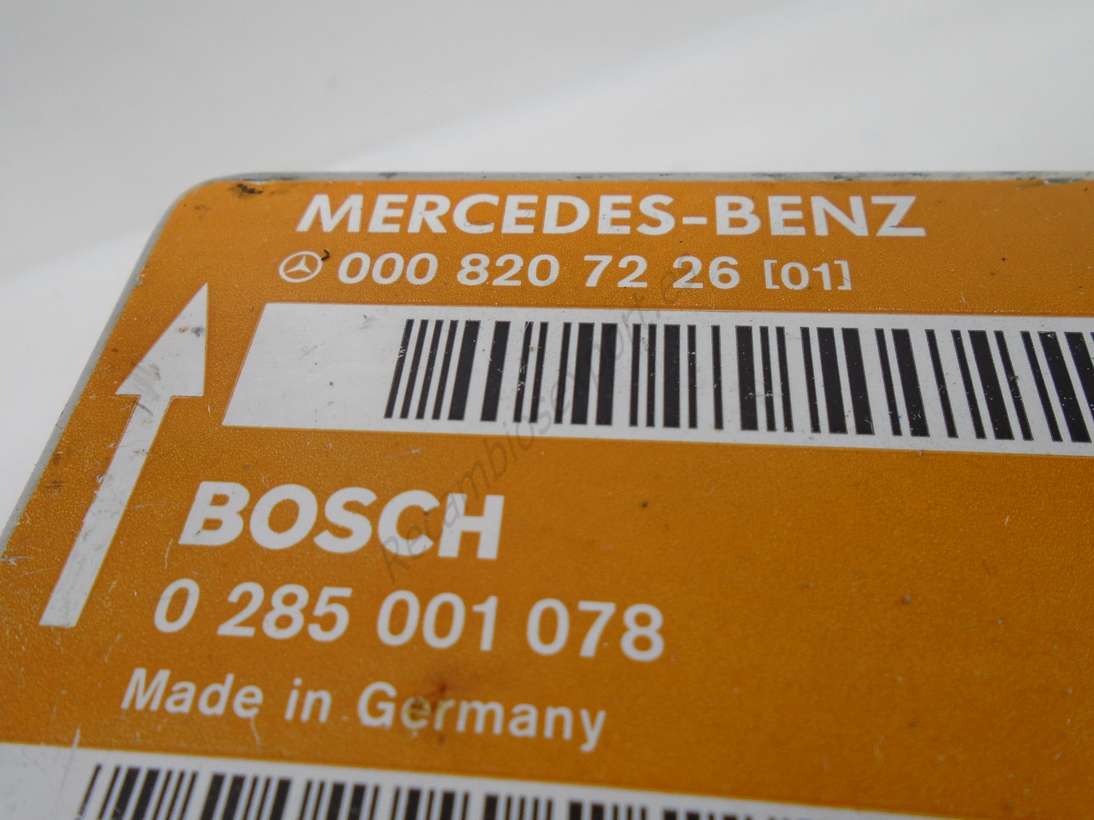 Centralita Airbag Mercedes 0008207226 000 820 72 26 BOSCH 0285001078 0 285 001 078 - foto 2