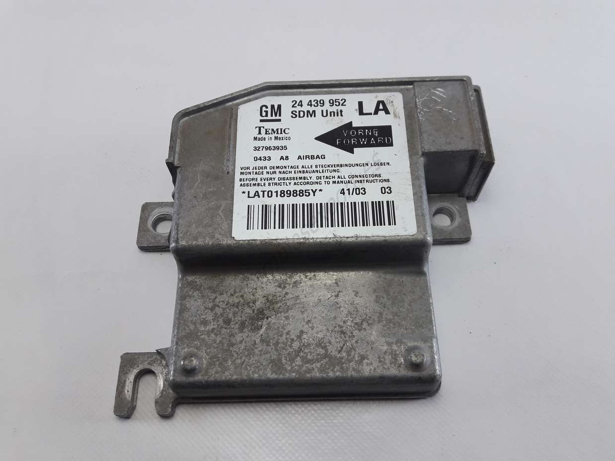 Centralita Airbag Opel Corsa GM 24439954 24439954LA 24 439 954 LA TEMIC 327963935 LAT0189885Y - foto 1