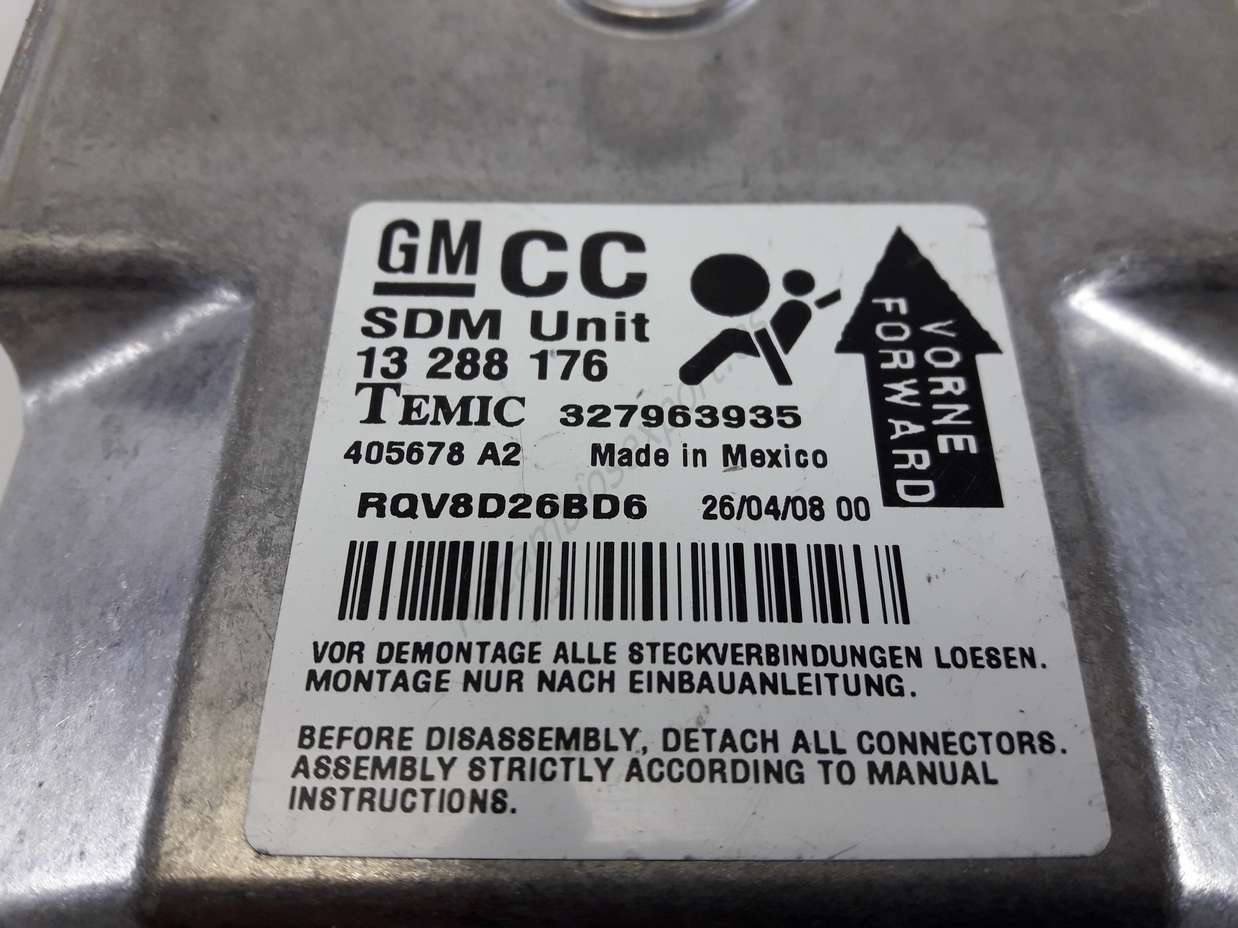 Centralita Airbag Opel Corsa GM CC SDM 13288176 TEMIC 327963935 402501 A2 RQV8D26BD6 - foto 2