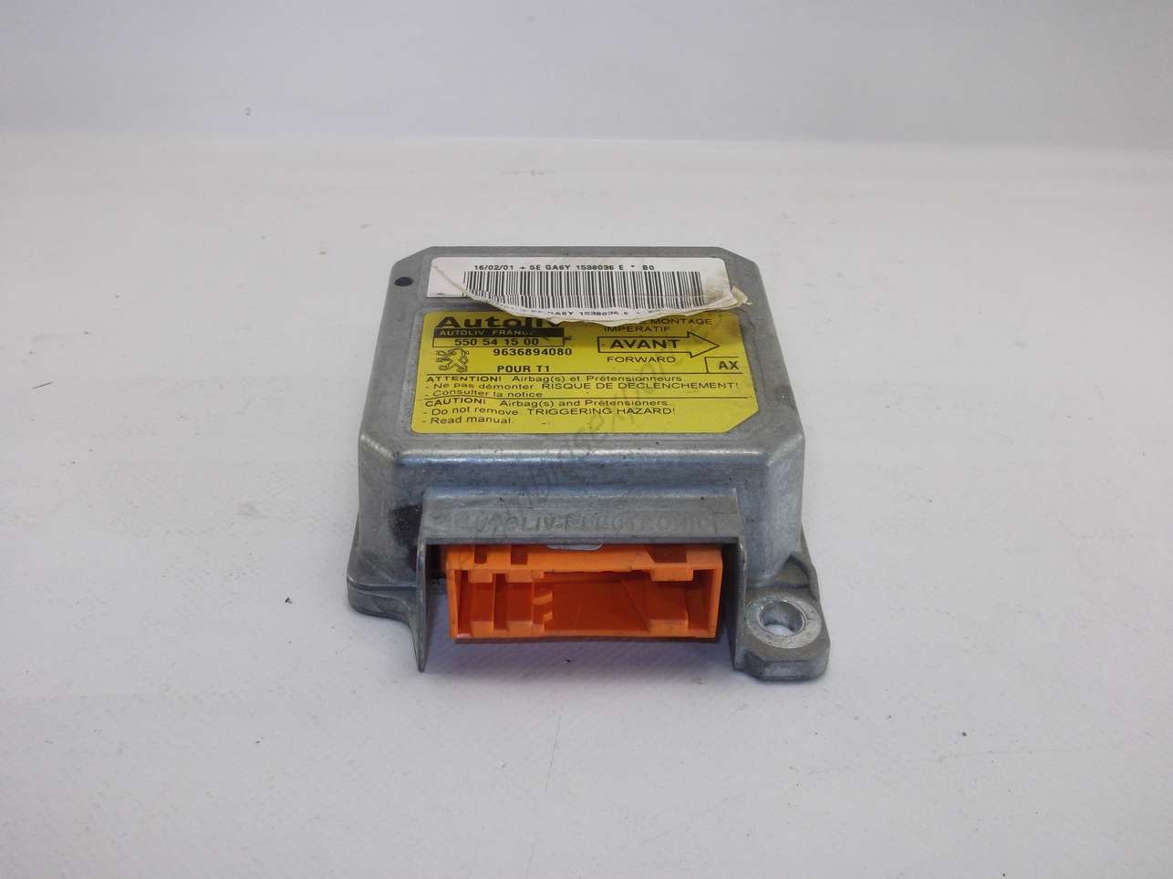 Centralita Airbag PEUGEOT 206 9636894080 AX Autoliv 550541500 550 54 15 00 - foto 1