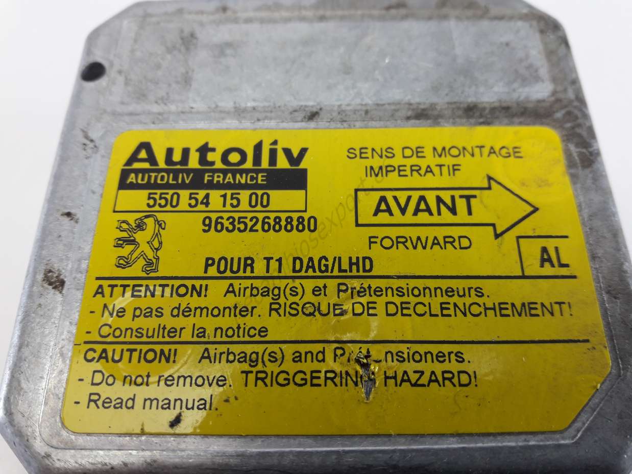Centralita Airbag Peugeot 206 T1 (AL) 9635268880 Autoliv 550541500 550 54 15 00 - foto 2