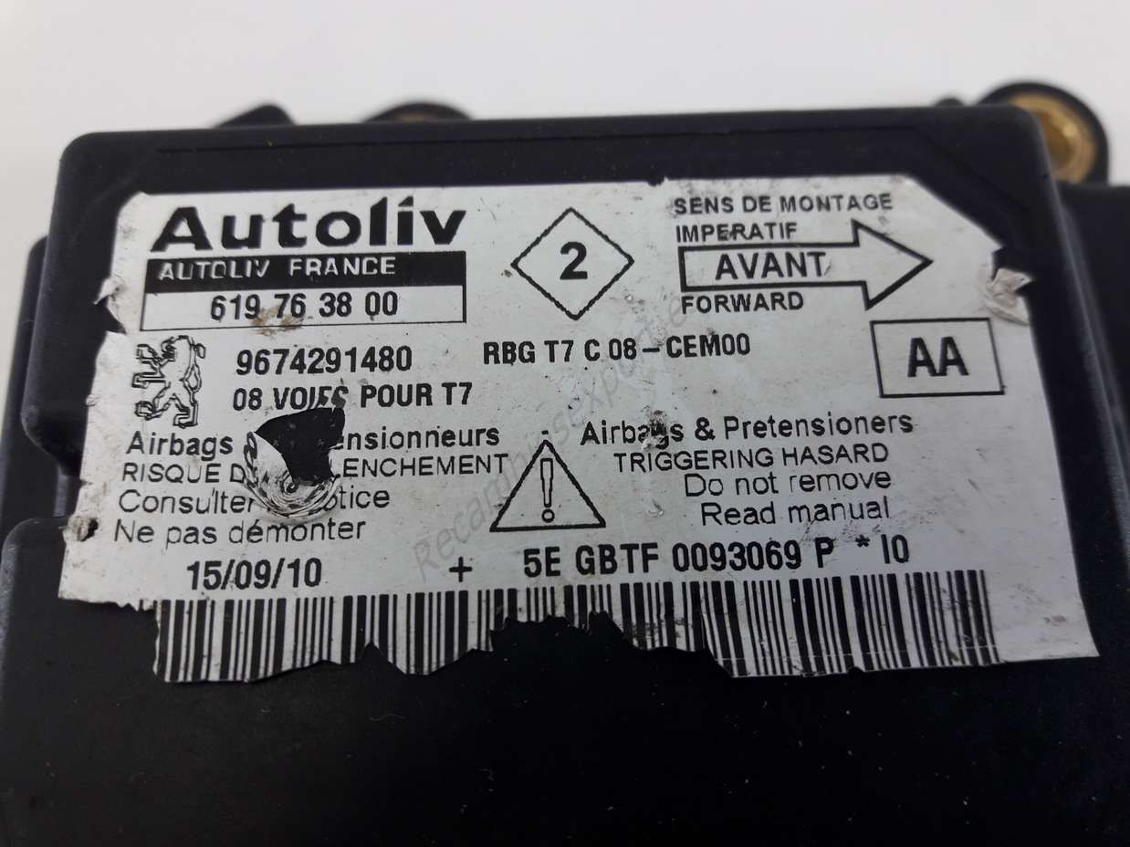 Centralita Airbag Peugeot 308 9674291480 619763800 AA - foto 2