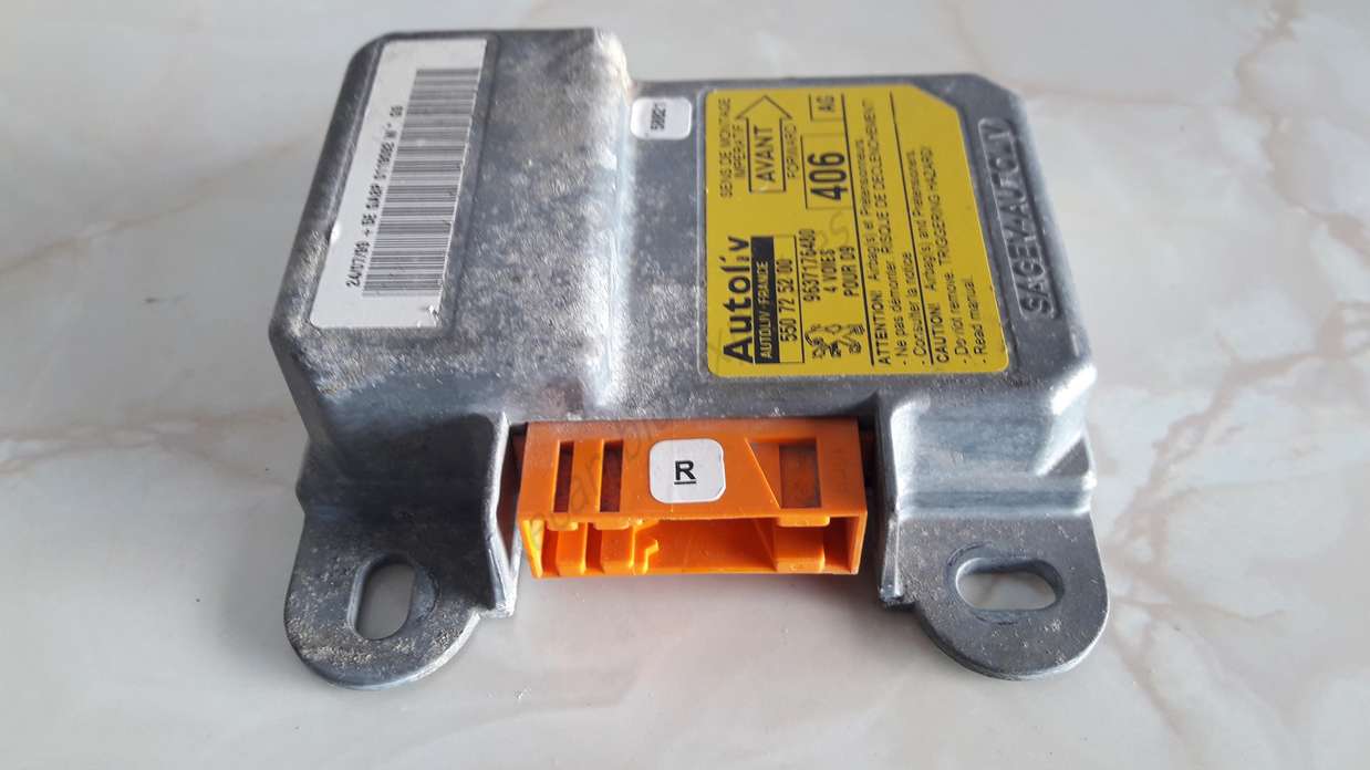 Centralita Airbag Peugeot 406 9637176480 (AG) AUTOLIV 550725200 550 72 52 00 - foto 1