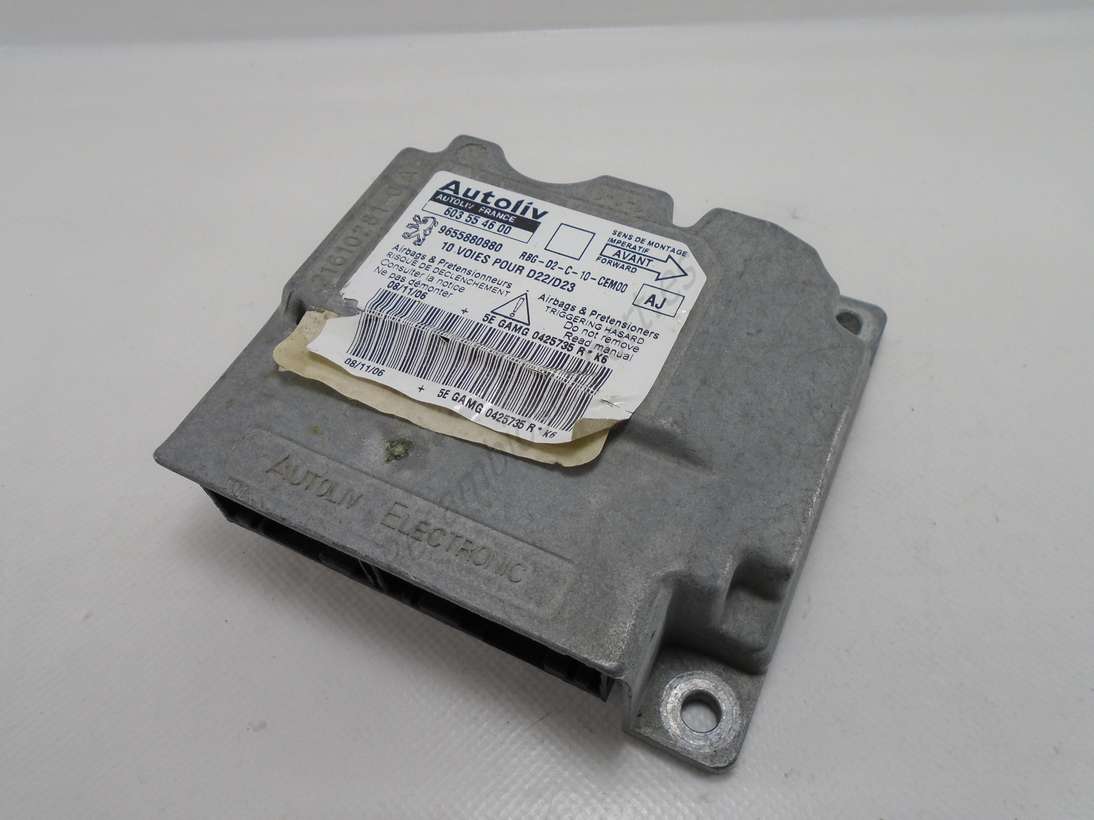 Centralita Airbag Peugeot 407 9655880880 Autoliv 603554600 603 55 46 00 AJ - foto 1