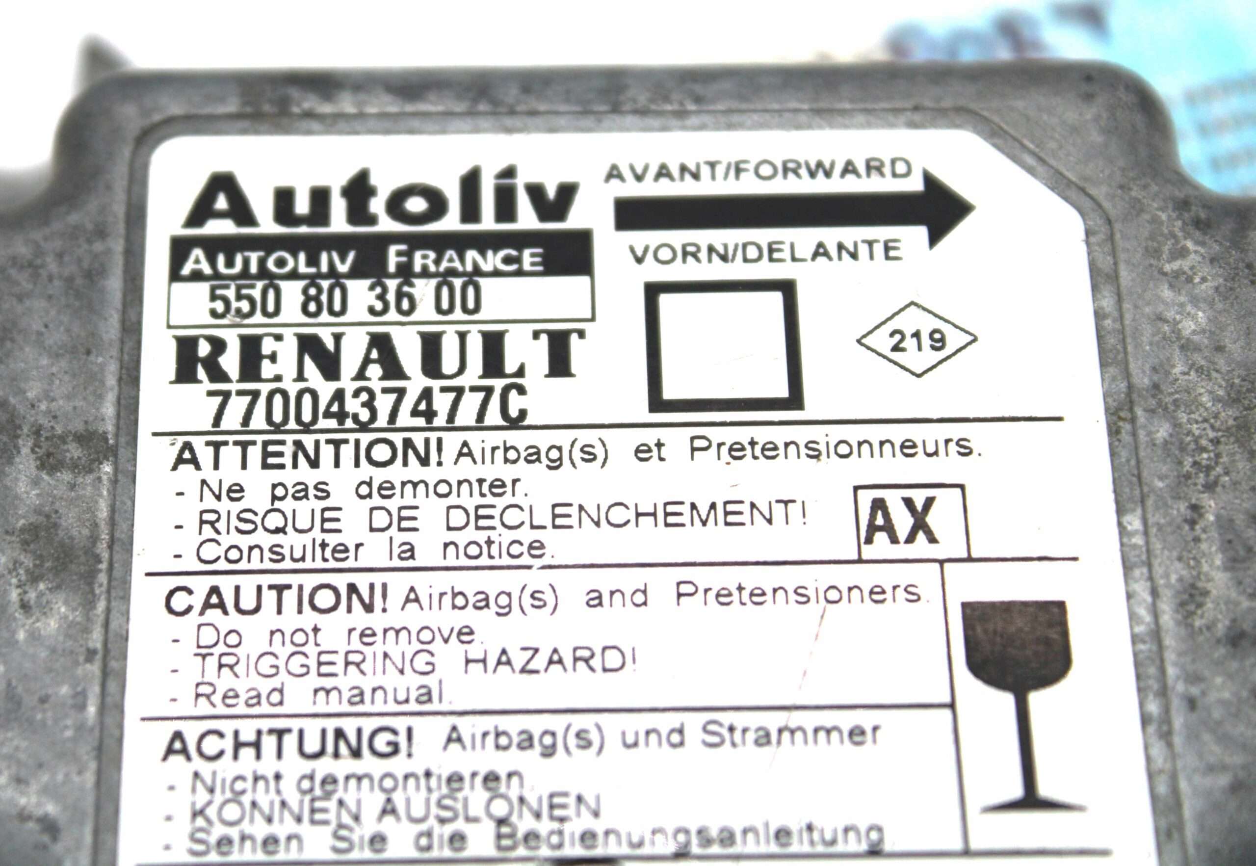 Centralita Airbag Renault Megane AX - foto 2