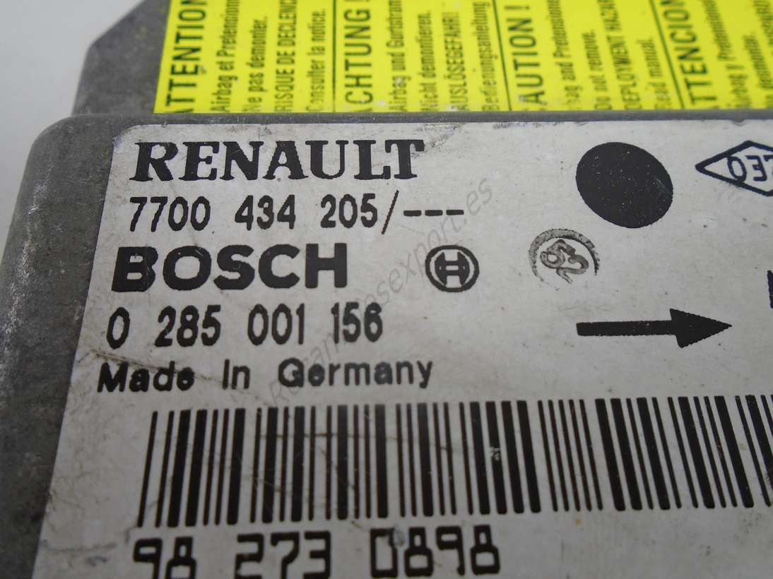 Centralita Airbag Renault Clio 7700434205 7700 434 205 BOSCH 0285001156 0 285 001 156 - foto 2