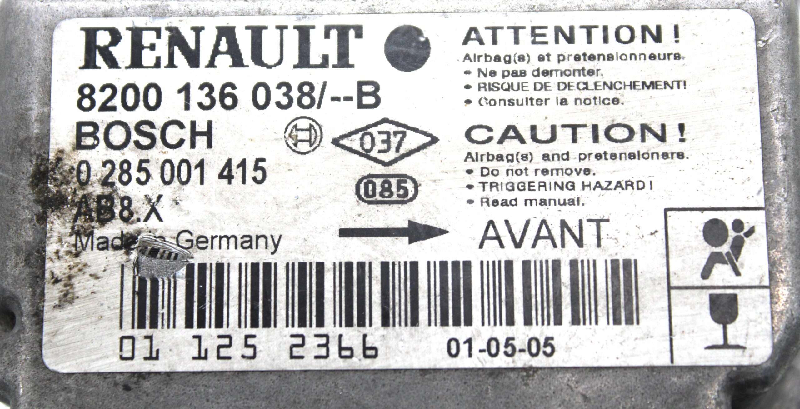 Centralita Airbag Renault Clio - foto 2